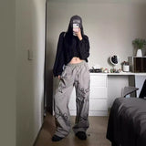 y2k outfits American Street Hip Hop Graffiti Sports Pants Men's and Women's Autumn Thin Loose Wide Leg Casual Pants Jazz Hip Hop Pants