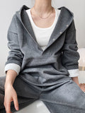 Aimays-Loose Hoodies And Wide-Leg Pants Suits