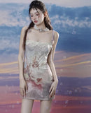 Aimays-hoco dresses -In Heaven Renaissance Angelcore Bustier Mini Dress