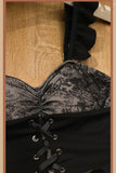 Aimays-Dark Shadows Bay Corset Belt Swimsuit