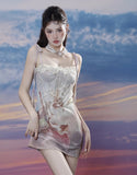 Aimays-hoco dresses -In Heaven Renaissance Angelcore Bustier Mini Dress