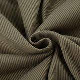 Aimays-Green Knit Ribbed Hooded Zip-up Coat