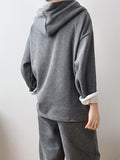 Aimays-Loose Hoodies And Wide-Leg Pants Suits