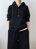 Aimays-Loose Hoodies And Wide-Leg Pants Suits