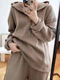 Aimays-Loose Hoodies And Wide-Leg Pants Suits